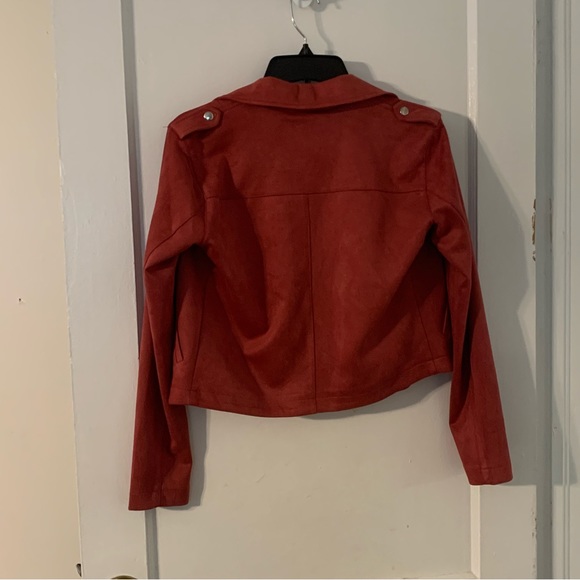 Lauren Conrad Suede Moto Jacket - Picture 2 of 3